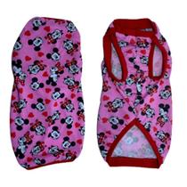 Pijama Para Cães E Gatos - Rosa Estampado Gg