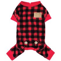 Pijama para cães KYEESE Christmas Plaid Red Buffalo Check Large