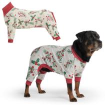 Pijama para cães Spark Paws Christmas Recovery Suit Mistletoe 4XL Pijama para cães Spark Paws Christmas Recovery Suit Mistletoe 4XL