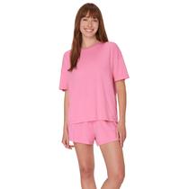 Pijama para Mujer Hanes Originals Conjunto de 2 Piezas para Descanso Color Rosa Loro Talla L