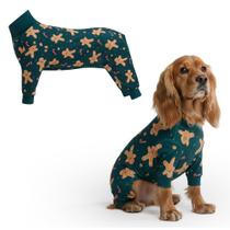 Pijama para Perro Spark Paws Navidad Traje de Recuperación de Pan de Jengibre Talle L Pijama para Perro Spark Paws Navidad Traje de Recuperación de Pan de Jengibre Talle L