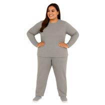 Pijama Plus Size Comfort Moletinho Feminino Victory Pijama Plus Size Comfort Moletinho Feminino Victory