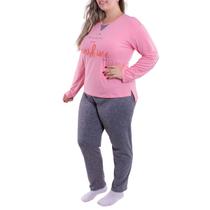 Pijama plus size feminino para o inverno ELEGANCE Victory