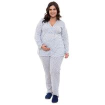 Pijama Plus Size Inverno Gestante e Pós Parto Coração Linda Gestante Pijama Plus Size Inverno Gestante e Pós Parto Coração Linda Gestante