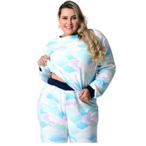Pijama Plus Size Inverno Micro Soft