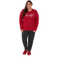 Pijama Plus Size Meia Malha de Inverno Victory
