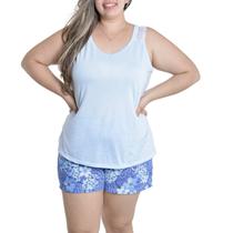 Pijama plus size verão short doll regata MADAM feminino Victory Pijama plus size verão short doll regata MADAM feminino Victory
