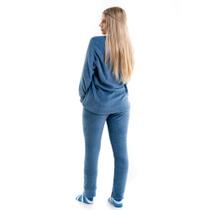 Pijama Plush Soft Plush Conjunto Calça Blusa Com Punhos