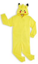 Pijama Pokémon Pikachu One Piece para crianças amarelo de 11 a 12 anos