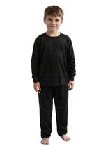 Pijama Poliéster Infantil Liso Manga Longa e Calça Pijama Poliéster Infantil Liso Manga Longa e Calça