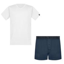 Pijama Puma Camiseta + Samba Canção Masculino