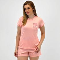 Pijama Pzama Manga Curta com Shorts Feminino Pijama Pzama Manga Curta com Shorts Feminino