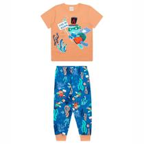 Pijama que brilha no escuro com aplique - alakazoo