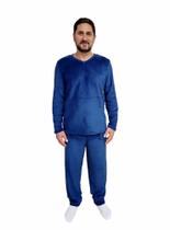 Pijama Quentinho de inverno Masculino Soft/Fleece - Super Estilo
