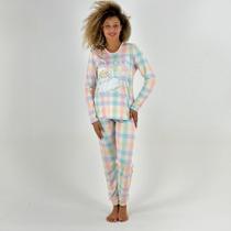 Pijama Recco Flanelado Manga Longa com Calça Feminino