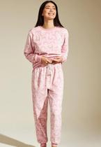 Pijama recco longo de fleece