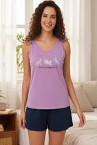 Pijama Regata Algodão Várias Estampas P Ao Xgg Malwee