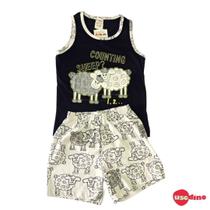 Pijama Regata Brilha no Escuro