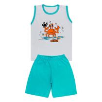 Pijama Regata com Caranguejo e Short - Big Bless