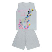 Pijama Regata com Girafa e Short - Big Bless Pijama Regata com Girafa e Short - Big Bless