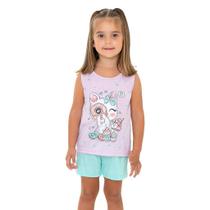 Pijama Regata de Gatinha e Short - Izitex Pijama Regata de Gatinha e Short - Izitex