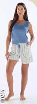 Pijama Regata Feminino Algodão com Short Pzama 100246