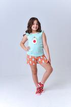 Pijama Regata Infantil Algodão Leve Fresquinho Verão