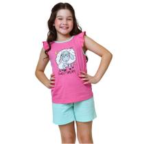 Pijama Regata Infantil Algodão Leve Fresquinho Verão Pijama Regata Infantil Algodão Leve Fresquinho Verão