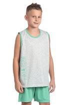 Pijama Regata Mescla Masculino e short - Izitex Pijama Regata Mescla Masculino e short - Izitex