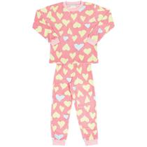 Pijama Rosa Corações Pijama Rosa Corações