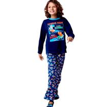 Pijama Roupa de Dormir Masculino Manga Longa Tamanho 8 a 14 Puket