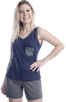 Pijama Short Doll Regata Pijamas de Verão Pijaminha Feminino