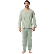 Pijama Sleep Set Fruit of the Loom para homens Jersey Knit Green