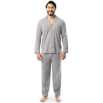 Pijama Sleep Set Fruit of the Loom para homens Jersey Knit Grey