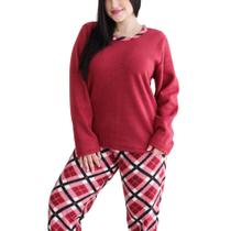 Pijama soft adulto feminino outono/inverno frio