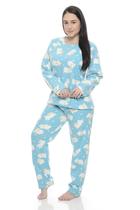 Pijama soft adulto feminino outono/inverno frio