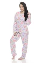 Pijama soft adulto feminino outono/inverno frio