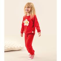 Pijama soft infantil vermelho bugbee