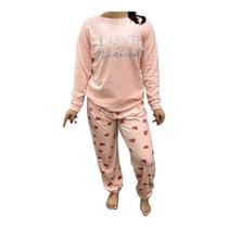 Pijama stuf love de manga comprida ref:cb0162 feminino Pijama stuf love de manga comprida ref:cb0162 feminino