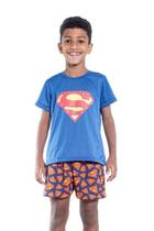 Pijama Super Herói Infantil Verão Estampado Super Homem Pv