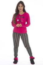 Pijama Sweet Old De Malha Canelada Feminino (LUXO)