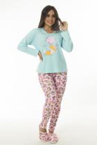 Pijama Sweet Old De Malha Canelada Feminino (LUXO)