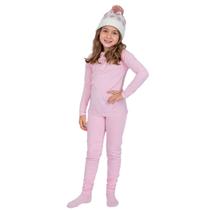Pijama Térmico Infantil Blusa e Legging Energy Thermo Rosa Everly
