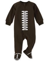 Pijama The Children's Place Football Toddler com zíper Pijama The Children's Place Football Toddler com zíper