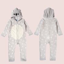 Pijama Tiptop Infantil Peludinho Bichinho Inverno Com Capuz
