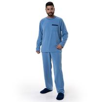 Pijama Ultrasoft Bolso Masculino - Índigo - GG