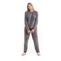 Pijama unisex de inverno plush super quentinho tamanhos grande g1 ao g6 - BELLA