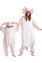 Pijama unissex para animais adultos Onesie DarkCom Axolotl rosa Pijama unissex para animais adultos Onesie DarkCom Axolotl rosa