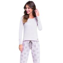 Pijama Veggi 10010778 Manga Longa Blooming 100% Algodão Pijama Veggi 10010778 Manga Longa Blooming 100% Algodão