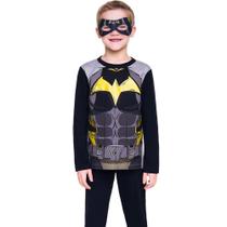 Pijama Veggi 11.01.0514 Super Herói Morcego Infantil Acompanha Máscara Do Personagem 100% Algodão Pijama Veggi 11.01.0514 Super Herói Morcego Infantil Acompanha Máscara Do Personagem 100% Algodão